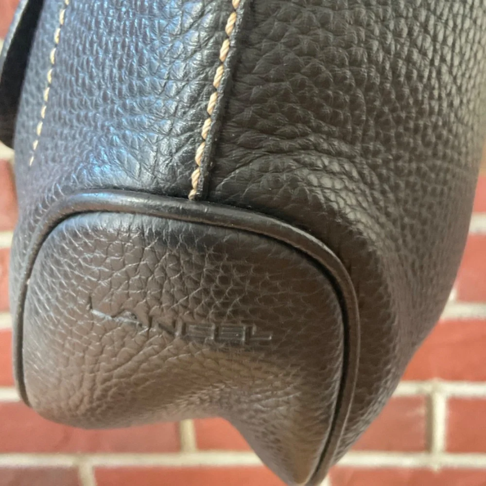 •❤️SOLD❤️Lancel Paris Black Pebbled Leather Zip Crossbody Shoulder Bag, NWOT - Picture 5 of 14